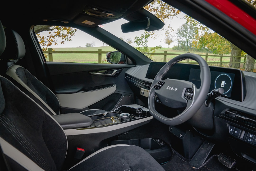 modern electric car interior