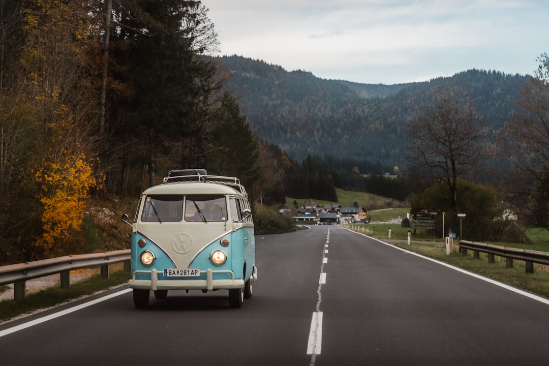 volkswagen golf on a scenic road