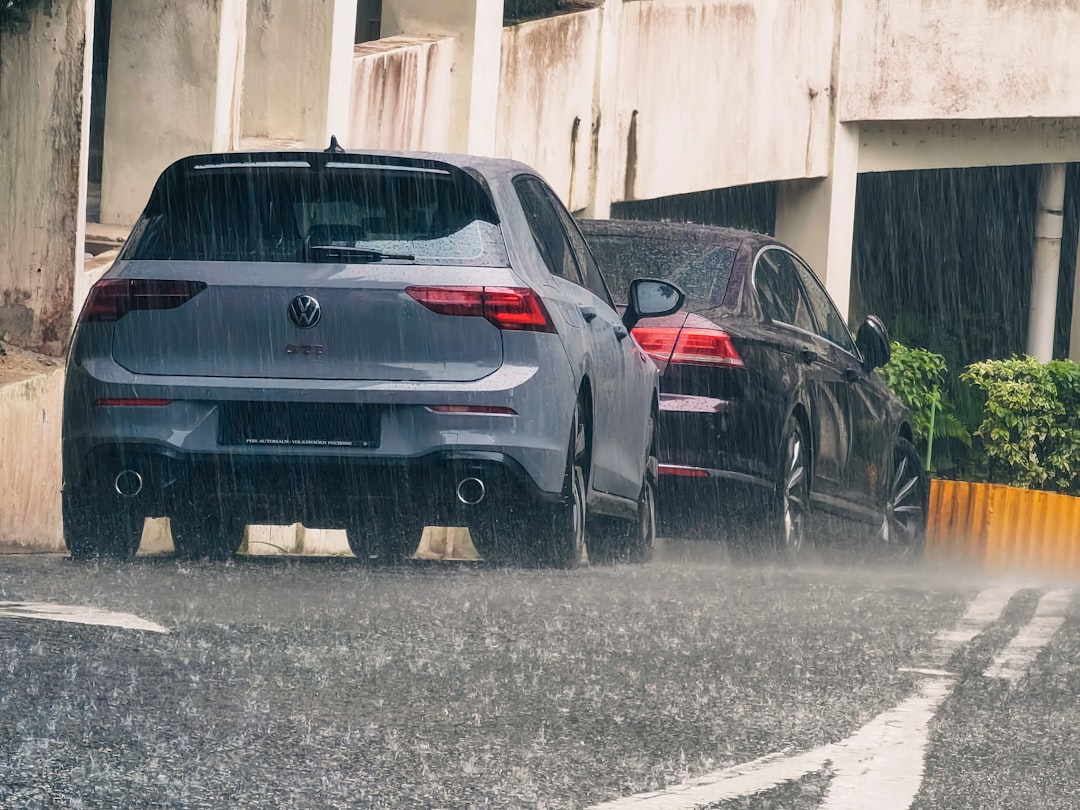 volkswagen golf gti parked
