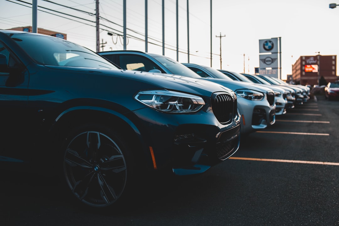 Car finance paperwork at a dealership