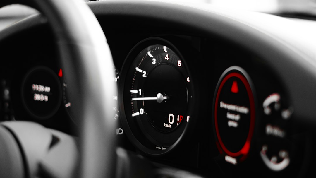 Car interior dashboard